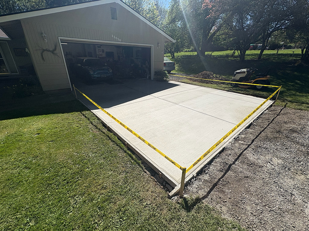 Full Residential Concrete Driveway Replacement in Warren, OR