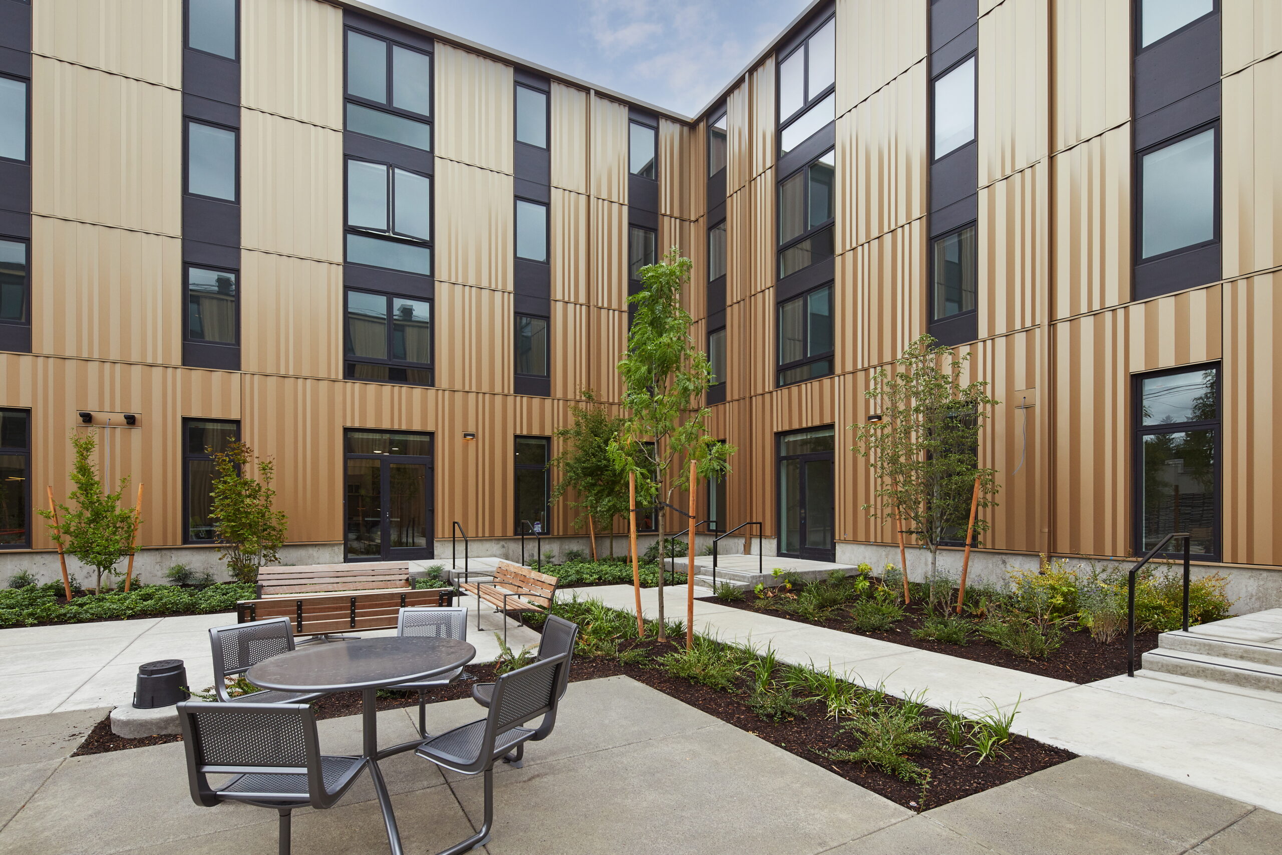 Building a Safer, Smarter Courtyard at Chaku Kumtuks Haws Apartments in Portland, OR